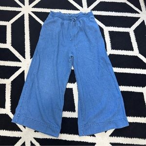 Madewell wide leg crops size Large